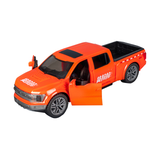 惯性小汽车大号皮卡车模型可开门声光儿童仿真警车男孩儿网红玩具