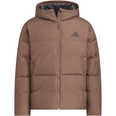 adidas阿迪达斯男子户外运动训练保暖连帽羽绒服外套KC5945