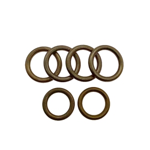 纯黄铜实心无缝铜环铜圈黄铜圆圈箱包皮具DIY圆环无接口圆环铜圈