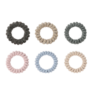 DODOGOGO大号毛线电话线发圈女2025新款纯色高弹力发绳通勤发饰