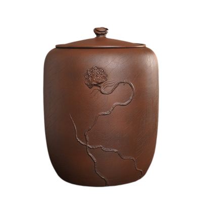 建水紫陶茶叶罐大茶缸防潮密封