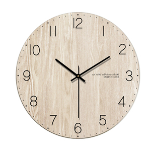 家用现代简约钟表客厅挂钟创意卧室北欧美式时钟挂表静音个性装饰