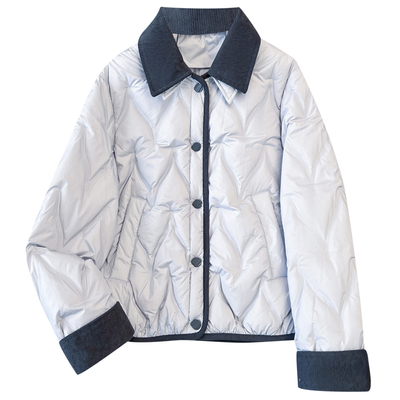 菱格轻薄巨好看的90白鸭绒羽绒服