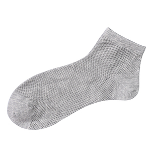 男女超薄袜子夏季网孔镂空网眼袜夏天透气棉袜纯白色防臭运动短袜