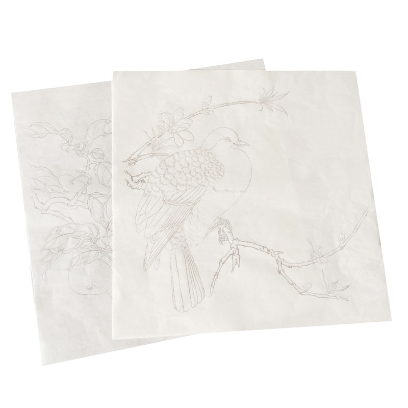 国画入门工笔画白描底稿临摹画稿勾线上色初学者练习禽鸟熟宣宣纸