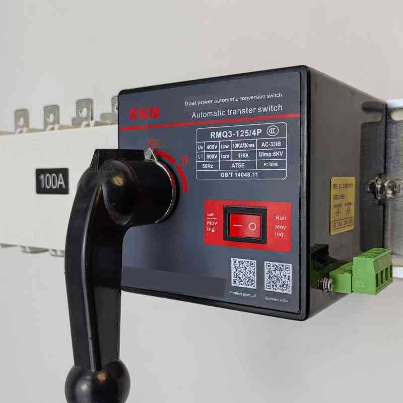 Pc级双电源自动转换开关4P100A160A250A400A开关三相四线隔离型