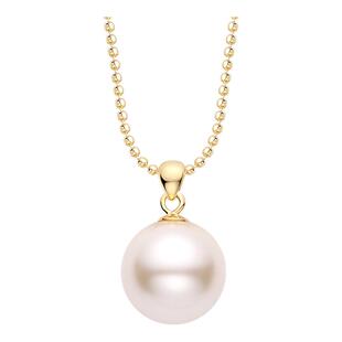 赫生HUSSAIN辰星单颗灰色珍珠小灯泡项链女原创简约吊坠纯银颈链