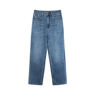 LUNA“拉达王”水洗软糯高腰直筒牛仔裤