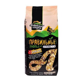 俄罗斯进口阿尔泰传奇荞麦片燕麦片九谷黑麦片免煮粗粮冲泡代餐