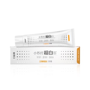 口益清超白小苏打牙膏美白去口臭气黄牙渍清焱牙龈护理齿薄荷异味