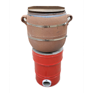 商用大容量粗陶土沙罐传统老式土砂锅煲汤砂罐熬粥炖肉瓦罐土吊子