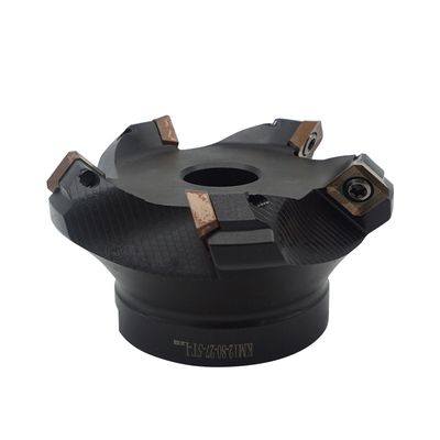 数控直角反旋面铣刀盘400R/KM12飞刀盘配刀片APMT160408/SEKT1204