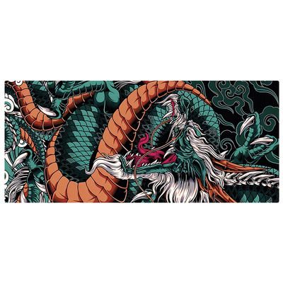 鼠标垫龙图案电竞游戏桌垫超大办公滑鼠垫Lucky Carp Mouse Pad