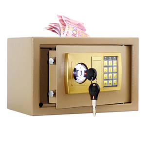 迷你小型小店密码收银投币式保险箱保险柜隐形钱箱保管箱存钱罐