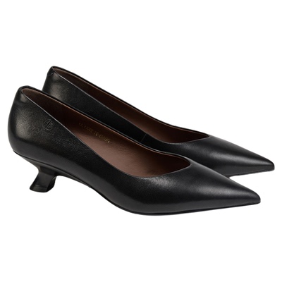 秋季新款黑色高跟浅口单鞋