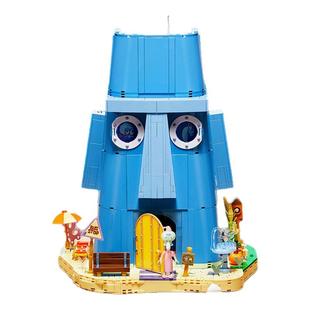 【重磅新品】AREAX砖区积木海绵宝宝系列章鱼哥的石像屋拼装玩具
