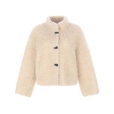 wanatry绵羊毛复合皮毛一体外套