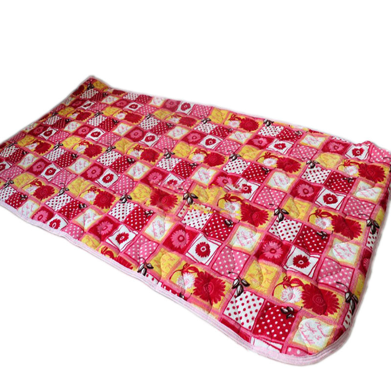 外贸尾单纤维绒单人夹棉床护垫法兰绒学生宿舍保暖薄床垫1米床