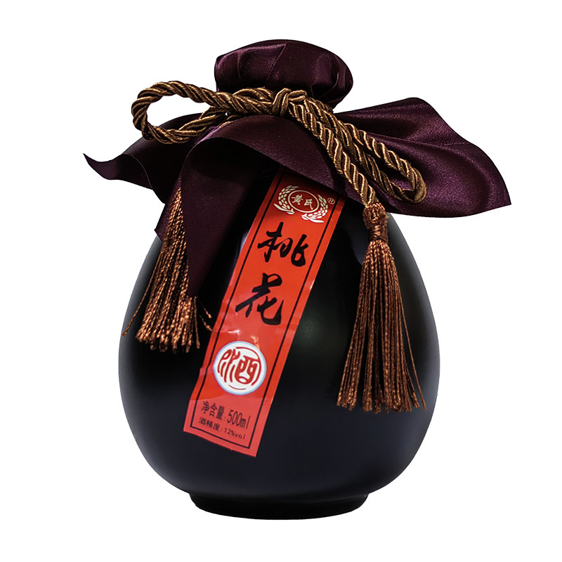 桃花糯米农家自酿500ml低度酒