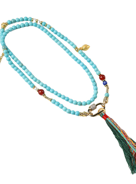 新款国风菱美矿手编流苏旗袍配链