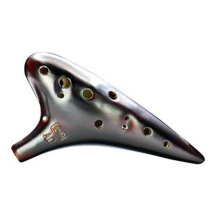 陶笛乐器12孔ac中音C调初学入门专业十二孔陶瓷埙6笛子学生六空鸣