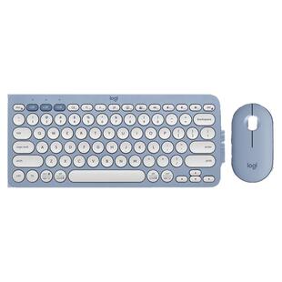 罗技时尚系列PEBBLE 2 COMBO无线鼠标蓝牙键盘笔记本台式键鼠套装