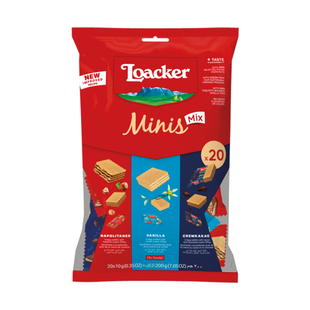 Loacker莱家进口威化饼干巧克力喜糖婚糖休闲独立小包装零食200g