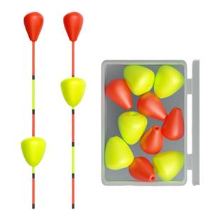 小凤仙浮漂醒目豆浮珠对撞鱼漂加粗漂尾高灵敏超轻钓鱼小配件套装