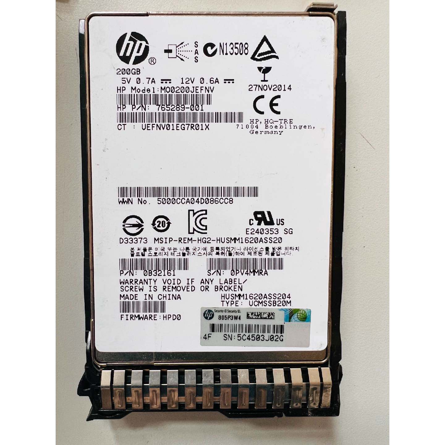 议价HP惠普200GSAS12G2.5SSD硬盘可维修