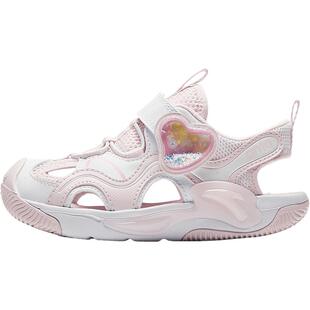 水母|安踏儿童女童凉鞋小童沙滩鞋夏季新款防滑框子女孩包头凉鞋