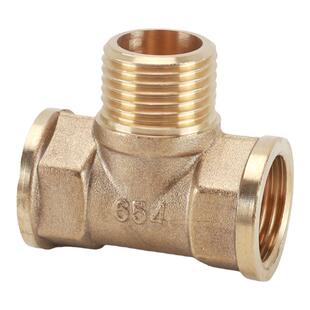 黄铜对丝弯头三通四通双内丝双外丝4分活接直接太阳能热水管配件