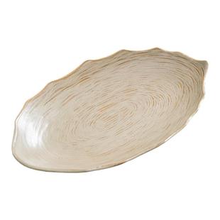 鱼盘家用高级感轻奢2025新款陶瓷大尺寸饭店酒店大号日式蒸鱼盘子