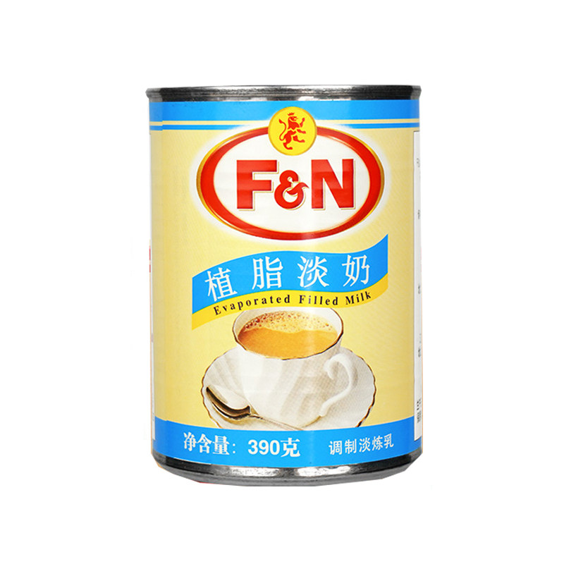 马来西来FN星狮植脂淡奶390g*3罐淡炼乳皇茶咖啡奶茶甜品原料