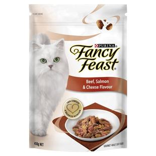 澳洲代购直邮 Fancy Feast 美味猫粮多口味牛肉吞拿鱼成年猫 450g
