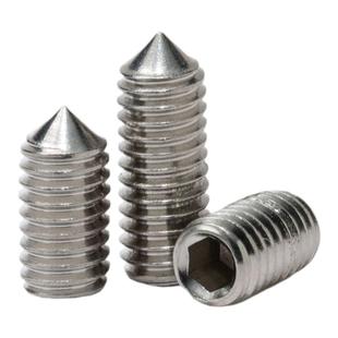顶丝尖头机米内六角无头螺钉304不锈钢尖端紧定螺丝M2M3M4M5M6M12