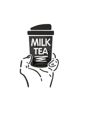 奶茶店墙壁装饰摆件门口吸引人