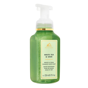BBW白茶鼠尾草泡沫洗手液抗菌便携清洁保湿免水洗BathBodyWorks