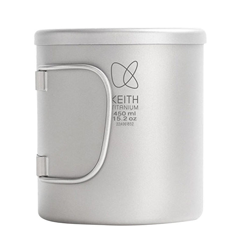 铠斯双层水杯纯钛金属抑菌健康