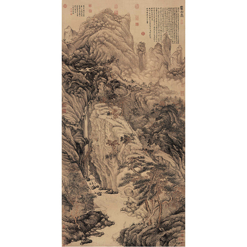 新品庐山高图艺术微喷装饰画挂画