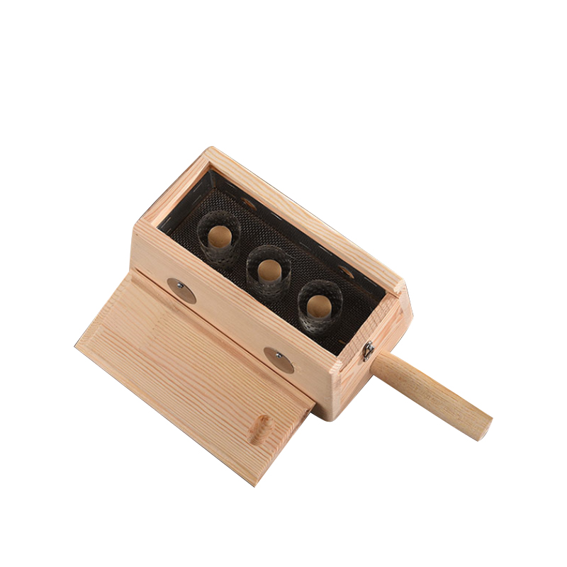 林艾民 松木艾灸盒木制通用全身随身灸家用艾柱艾绒炙木盒