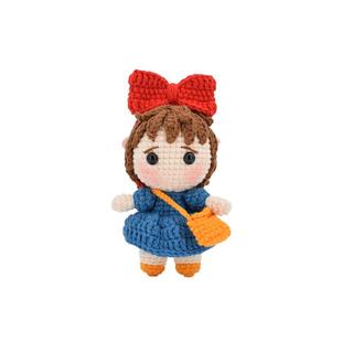 回放钩针毛线diy魔女琪琪挂件材料包手工编织宅急便Q版玩偶挂吊坠
