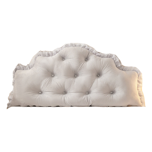 网红床头靠垫公主风欧式榻榻米软包卧室大靠背加高改造床上靠枕