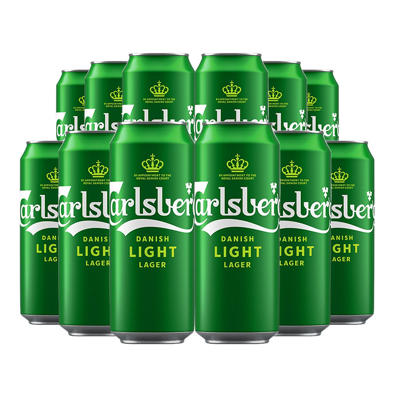 Carlsberg嘉士伯特醇500ml*12罐清爽小麦啤酒节日聚会畅饮