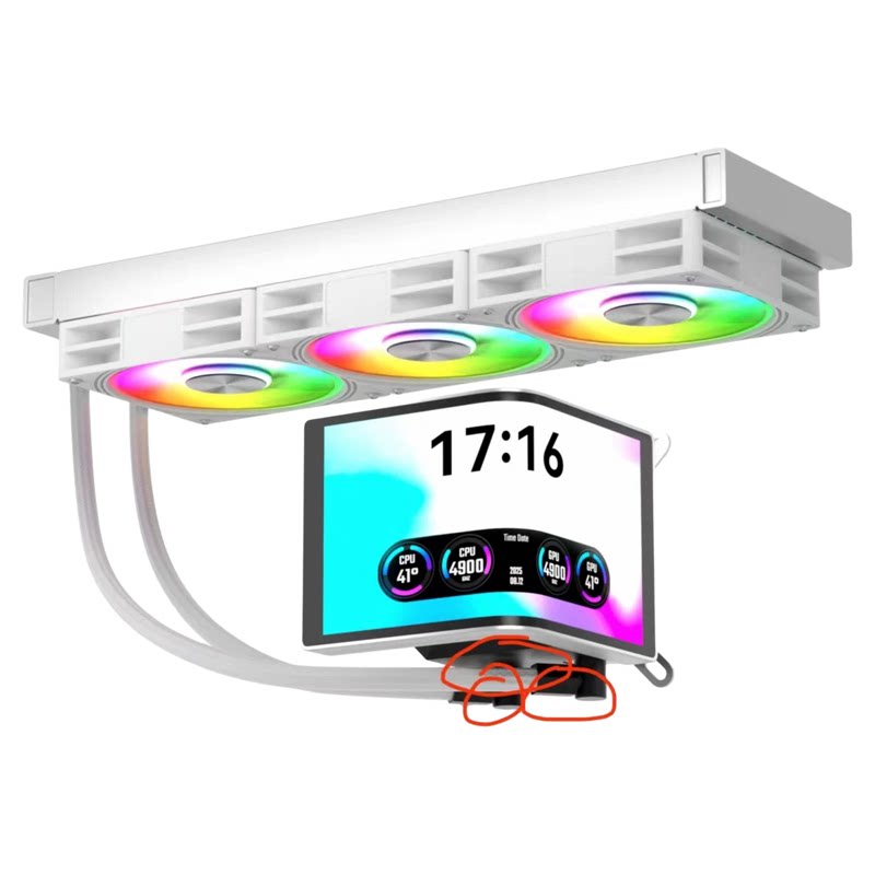 指挥官3D裸眼6.67寸曲面屏 2K高清CPU一体水冷360散热器1700 1851