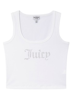 JuicyCouture橘滋烫钻修身背心