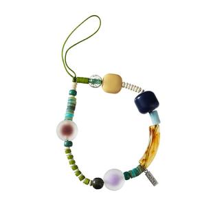 SoftServe柔软供应《夹心软糖》混合串珠手机链 相机便携手机挂绳