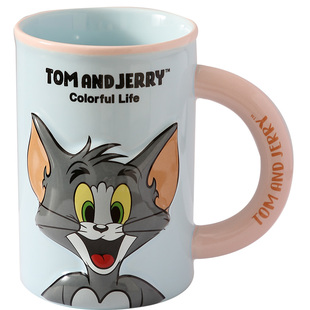 猫和老鼠大容量马克杯情侣家用陶瓷杯女生日礼物伴手礼水杯600ml