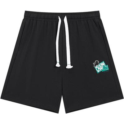 特步运动短裤女2025夏季官方正品休闲跑步黑色裤子宽松针织五分裤