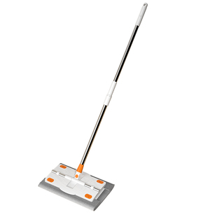 汉世刘家夹布平板拖把新款家用一拖净抹布毛巾静电木地板拖布拖地