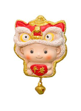 可爱喜庆娃娃装饰冰箱贴